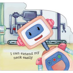 om books international Board Book Robo World  Spud The Playful Robot Cutout Books - English image 5
