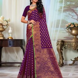 Anouk Rustic Woven Design Zari Banarasi Saree-picture-38