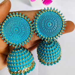 Grace Collections Women Blue Earrings-image-76