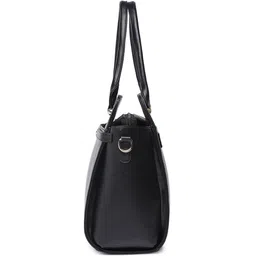 ALL ABOUT HER PU Oversized Structured Tote Bag with Fringed image 2