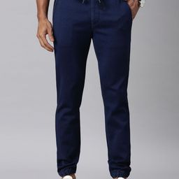 CINOCCI Men Slim Fit Joggers Jeans-image-70