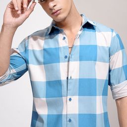 HIGHLANDER Men Opaque Checked Casual Shirt-picture-18