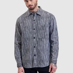 Snitch Men Relaxed Boxy Opaque Printed Casual Shirt-image-66