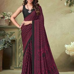 Reboot Fashions Ethnic Motifs Pure Crepe Saree-picture-17