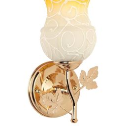 Somil Premium Designer Glass Wall / Night Lamp Elegant & Stylish Dcor Accent for Modern Interiors, color, Yellow, White, Size:- 19.5 X 17.5 X 28 CM-112