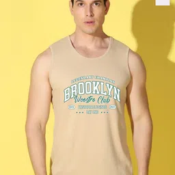 WOOSTRO Pack Of 2 Printed Combed Cotton Gym Vests VWS26(BKLN RUST)(BKLN WHITE)-image-41