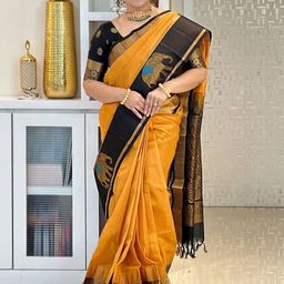 canibani Women Embllished Jacquard Silk Banarasi Saree-picture-18