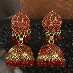Anouk Dome Shaped Jhumkas Earrings-16