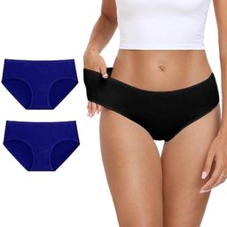 Diving Deep Women Plus Size Pack of 3 Cotton Hipster Briefs-image-105