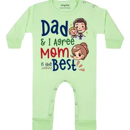 Arvesa Daddy & I Agree Mommy Is Best Printed Bodysuit-image-39