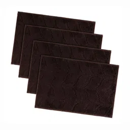 Myntra Elegant Homes Brown 4 Pieces Leaf Design Microfibre Anti-Skid Doormats-image-67