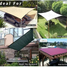 freddo Sun Shade Net 5 X 5 ft Polyester webbing 90% Portable Green House image 4