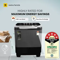 realme techlife 12 kg Semi Automatic Top Load Grey image 5