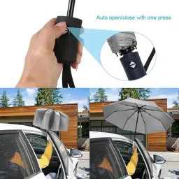 five star rating umbrella Automatic Open and Close Windproof and Compact Mini, With Easy to Use Umbrella image 4