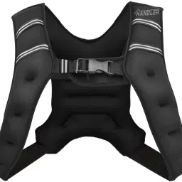Durable Weighted Vest for Men & Women with Reflective Stripe Workout Equipment Black Weight Vest-image-3