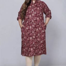 Women Printed Pure Cotton A-line Kurta-12