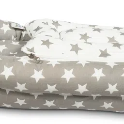 S3 Stay Blessed Shining star 2 in 1 Sleeping Bag (Ash & White) Bunting Bag-25