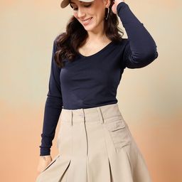 Mast & Harbour V-Neck Long Sleeves Bodysuit-image-27