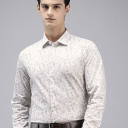 Van Heusen Slim Fit Printed Pure Cotton Formal Shirt-image-72