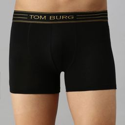 TOM BURG Men Black Solid Trunks 3040-image-57