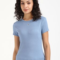 Tommy Hilfiger Women Pockets Slim Fit T-shirt-image-54