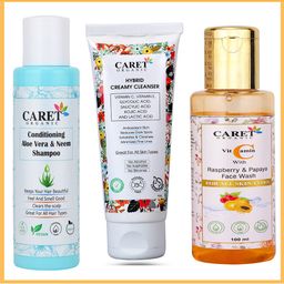CARET ORGANIC Set Of 3 Bath & Body Care Combo-100 ml Each-47