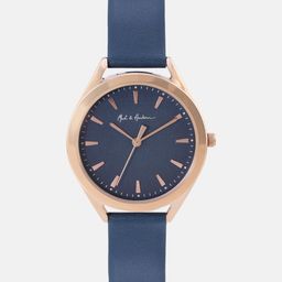 Mast & Harbour Unisex Brass Dial & Leather Straps Analogue Watch-39