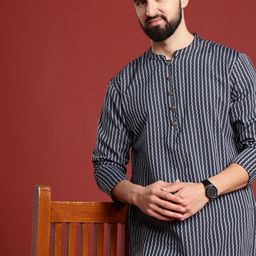 Anouk Men Woven Design Regular Kurta With Churidar-21