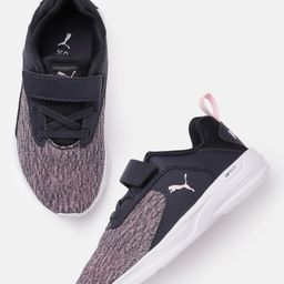 Puma Kids Pink & Navy Blue Comet 2 Alt Sneakers-image-12