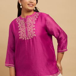 Big Hello - The Plus Life Ethnic Motifs Embroidered Kurti-picture-44
