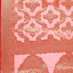 Dupatta Bazaar Gold-Toned & Red Dupatta With Woven Design image 2