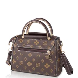 Angeline Printed Structured Satchel With Tasselled image 5