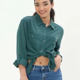 American Eagle Outfitters Blue Regular Fit Shirt-picture-22