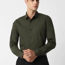 Allen Solly Olive Slim Fit Shirt-image-20