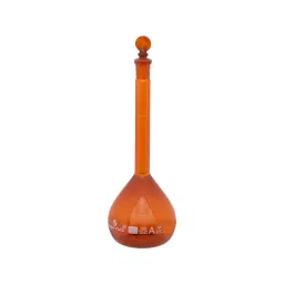 Supertek 15 ml Class A Volumetric Flask with Individual Calibration Certificate, Amber, 75.418.0015 (Pack of 2)-23
