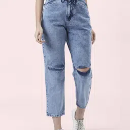 People by Pantaloons Blue Cotton Mid Rise Jeans-image-48