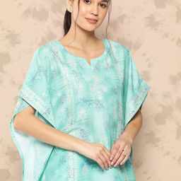 Libas Ethnic Motifs Printed Regular Kurta with Trousers image 5