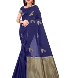 ZILVIRA Paisley Woven Design Banarasi Saree-picture-15