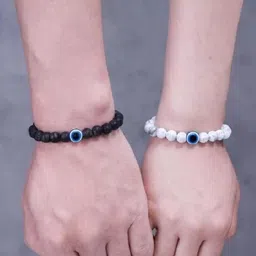 Divine souvenirs Unisex Set Of 2 Artificial Beaded Elasticated Bracelets image 3