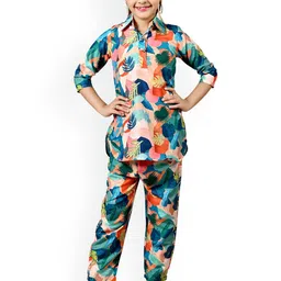 BAESD Girls Printed Top With Trousers-image-84