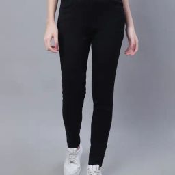 Cantabil Black Regular Fit Mid Rise Jeans-image-95
