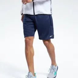Reebok Navy Regular Fit Printed Sports Shorts-image-66
