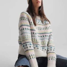 Only Beige Printed Pullover-image-43