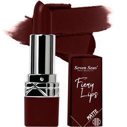 Seven Seas Fiery Lips Matte Lipstick - 3.5 g - Rose-306-picture-48