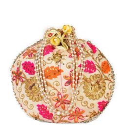 Gaurapakhi Multicolor Embroidered Potli-image-2