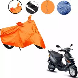 Auto Pearl Waterproof Two Wheeler Cover For Hero Electric E-Sprint (Orange)-image-40