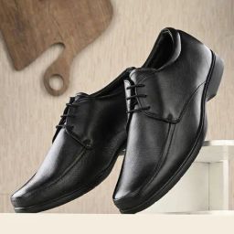 Clog London Men's Black Derby Shoes-image-76