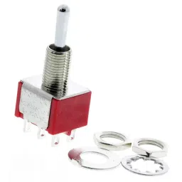 RS PRO Toggle Switch Panel Mount On-Off-On DPDT Solder Terminal, 7347038-22