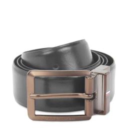 Tommy Hilfiger Black & Brown Aarhus Leather Reversible Belt-93