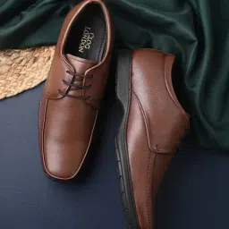 Clog London Men's Brown Derby Shoes-image-26